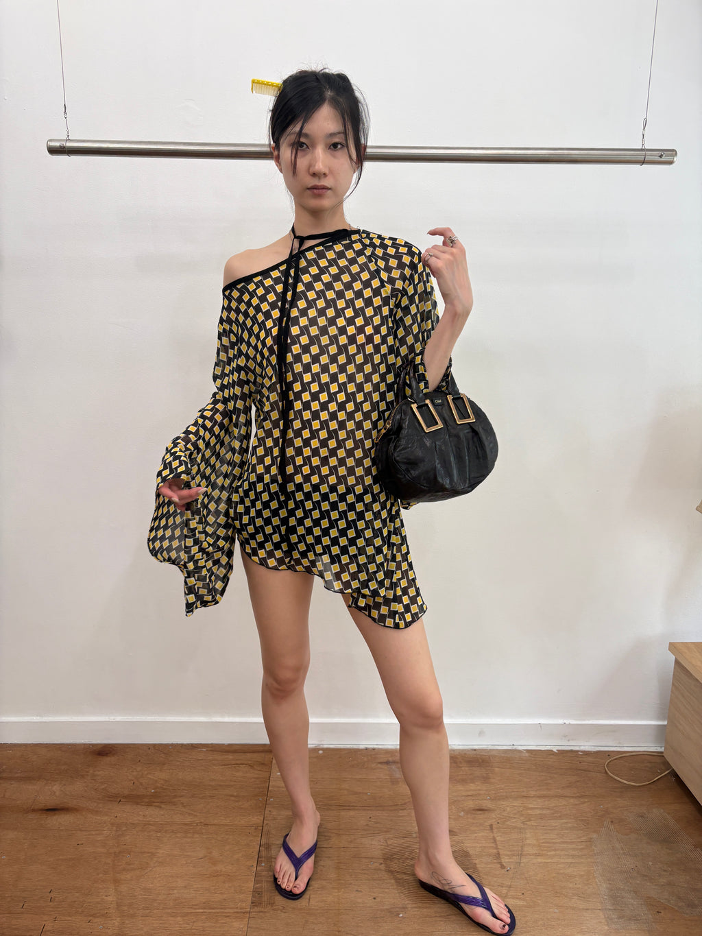 geometric pattern tunic