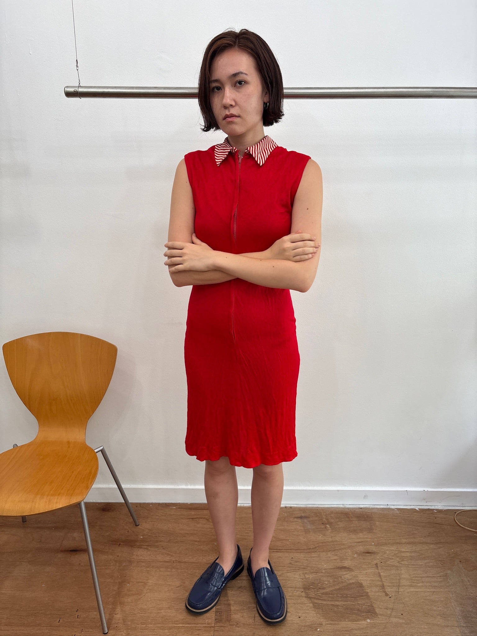 red dress