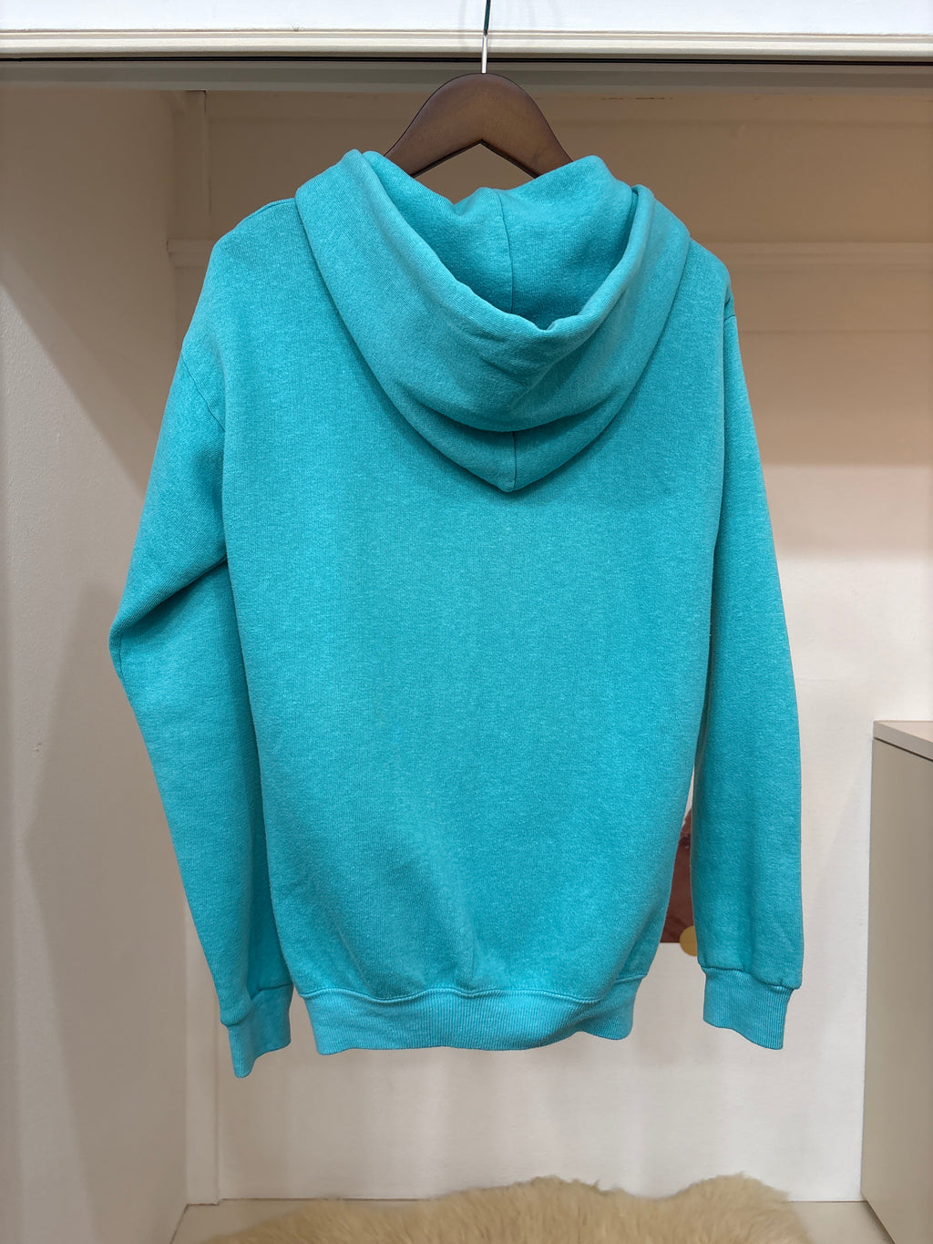 sky blue zip hoodie