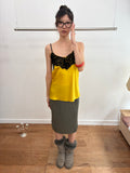 yellow lace cami
