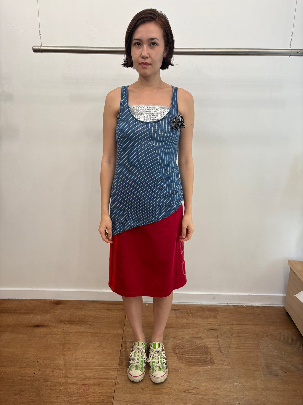 ARMANI JEANS flower tanktop