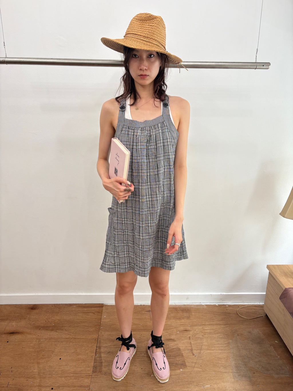 gingham check dress