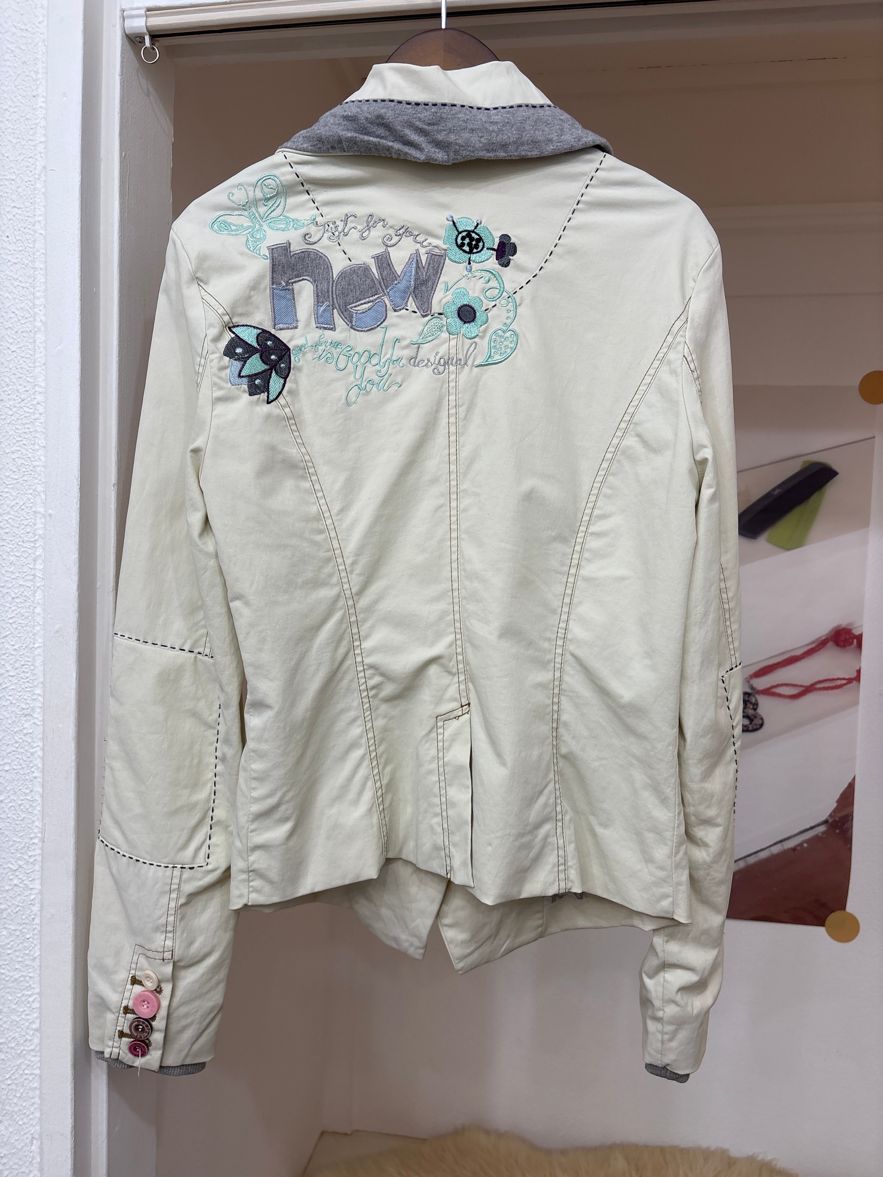desigual white jacket