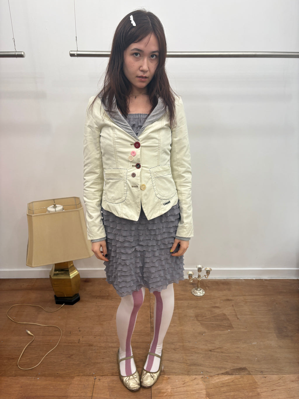 desigual white jacket