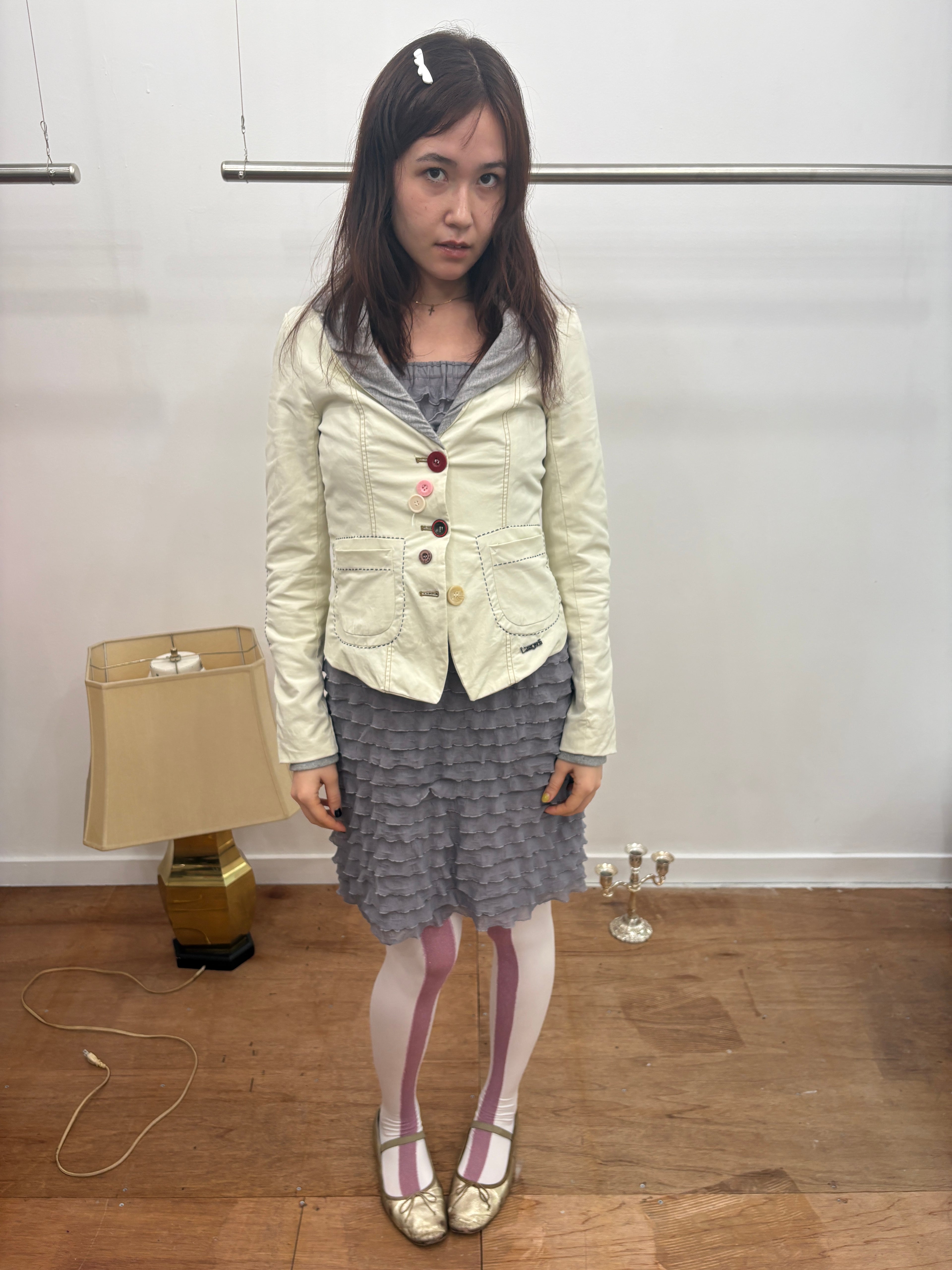 desigual white jacket