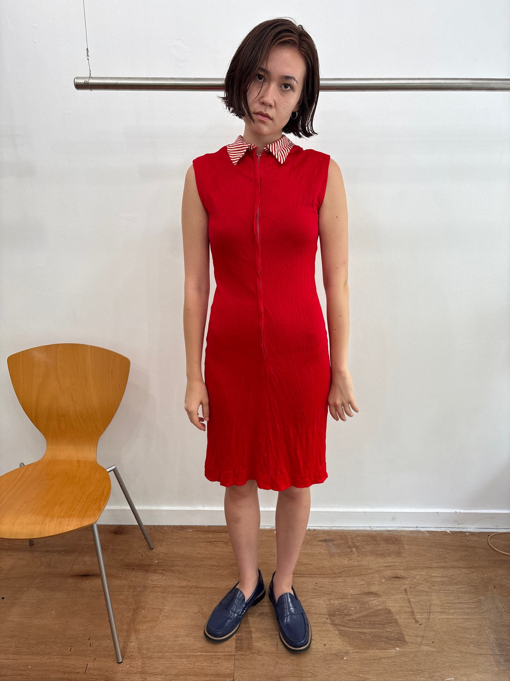 red dress