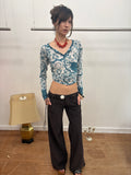 damask pattern top