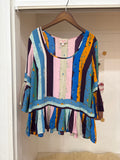 multi stripe tunic