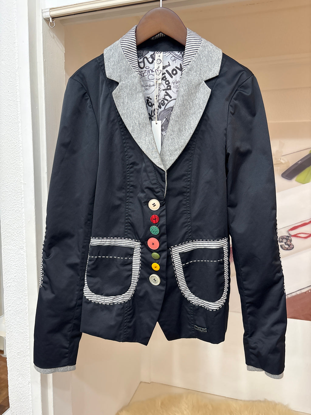 desigual black jacket