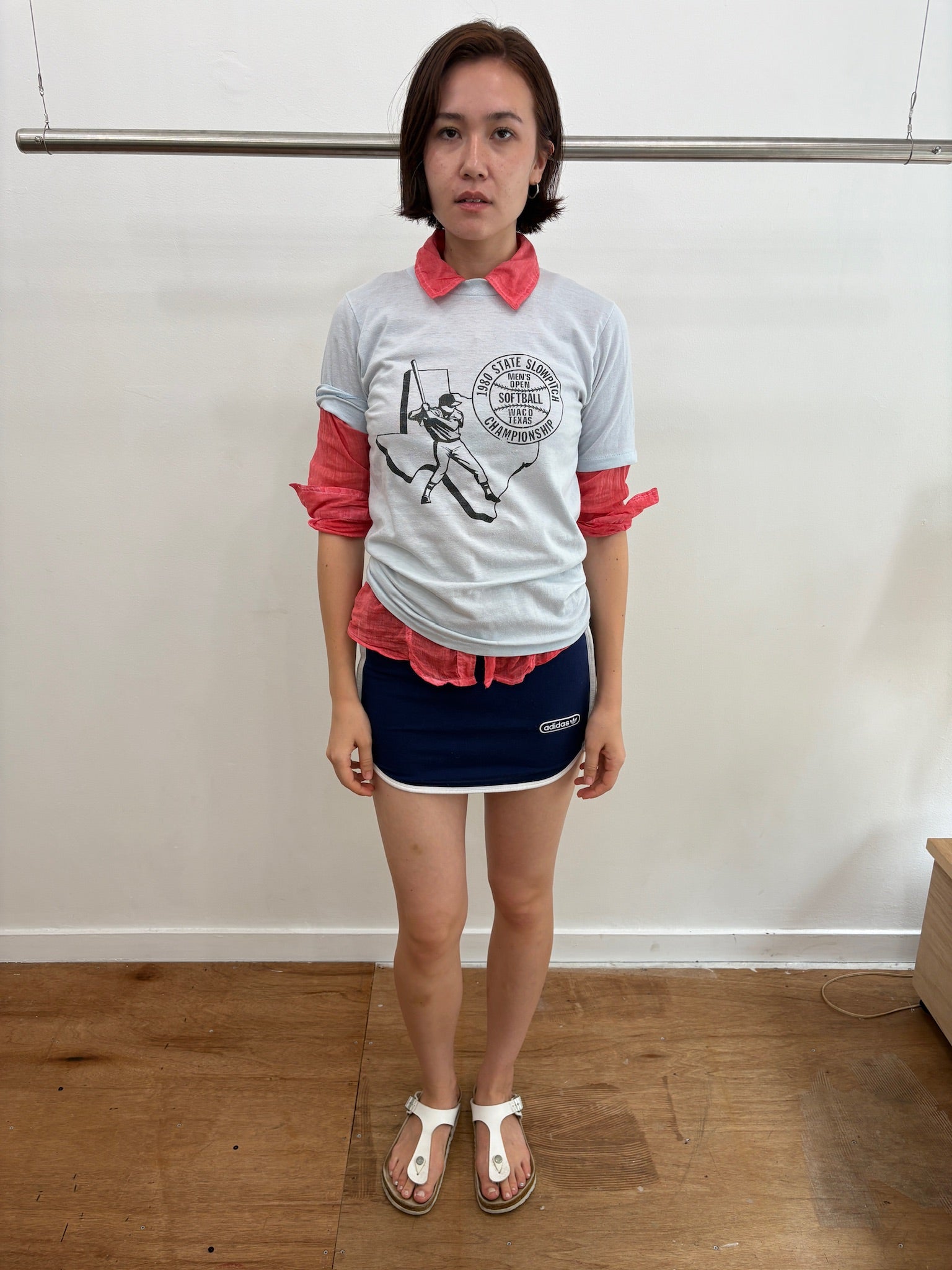 sky blue tee