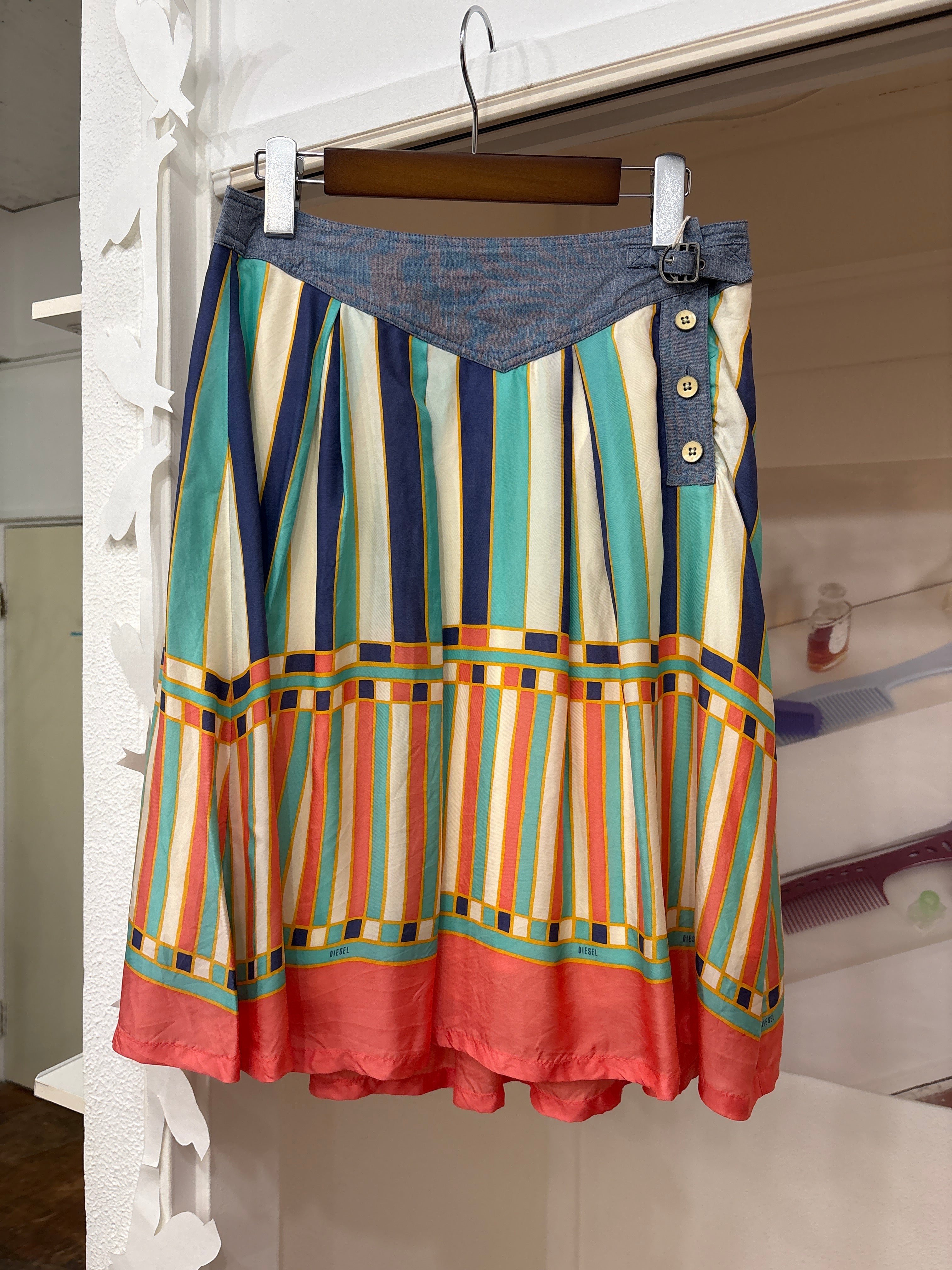 diesel stripe skirt