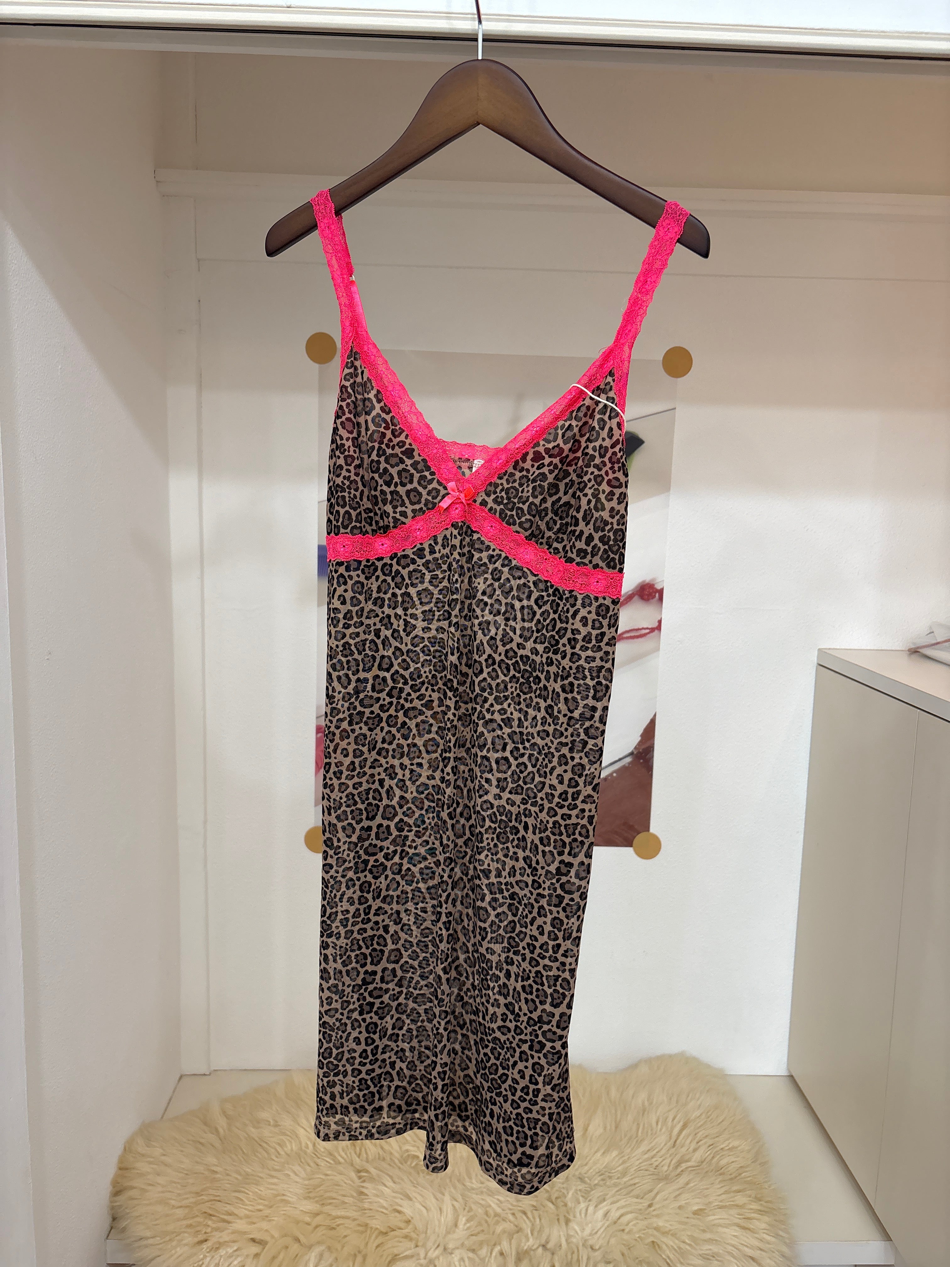 leopard cami dress