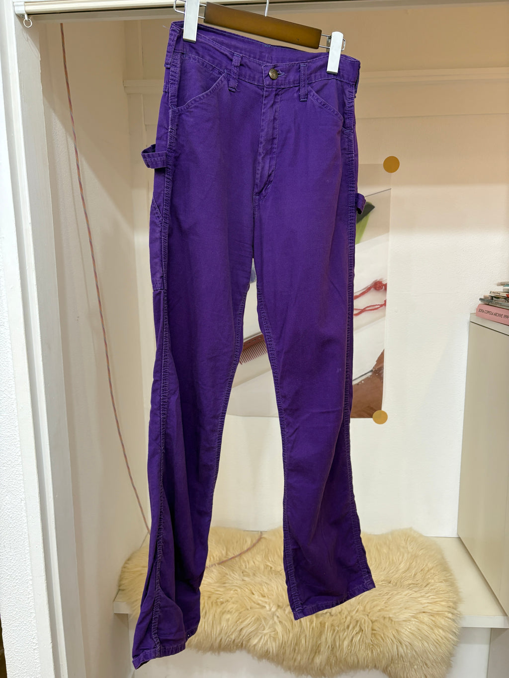 70's purple work pants