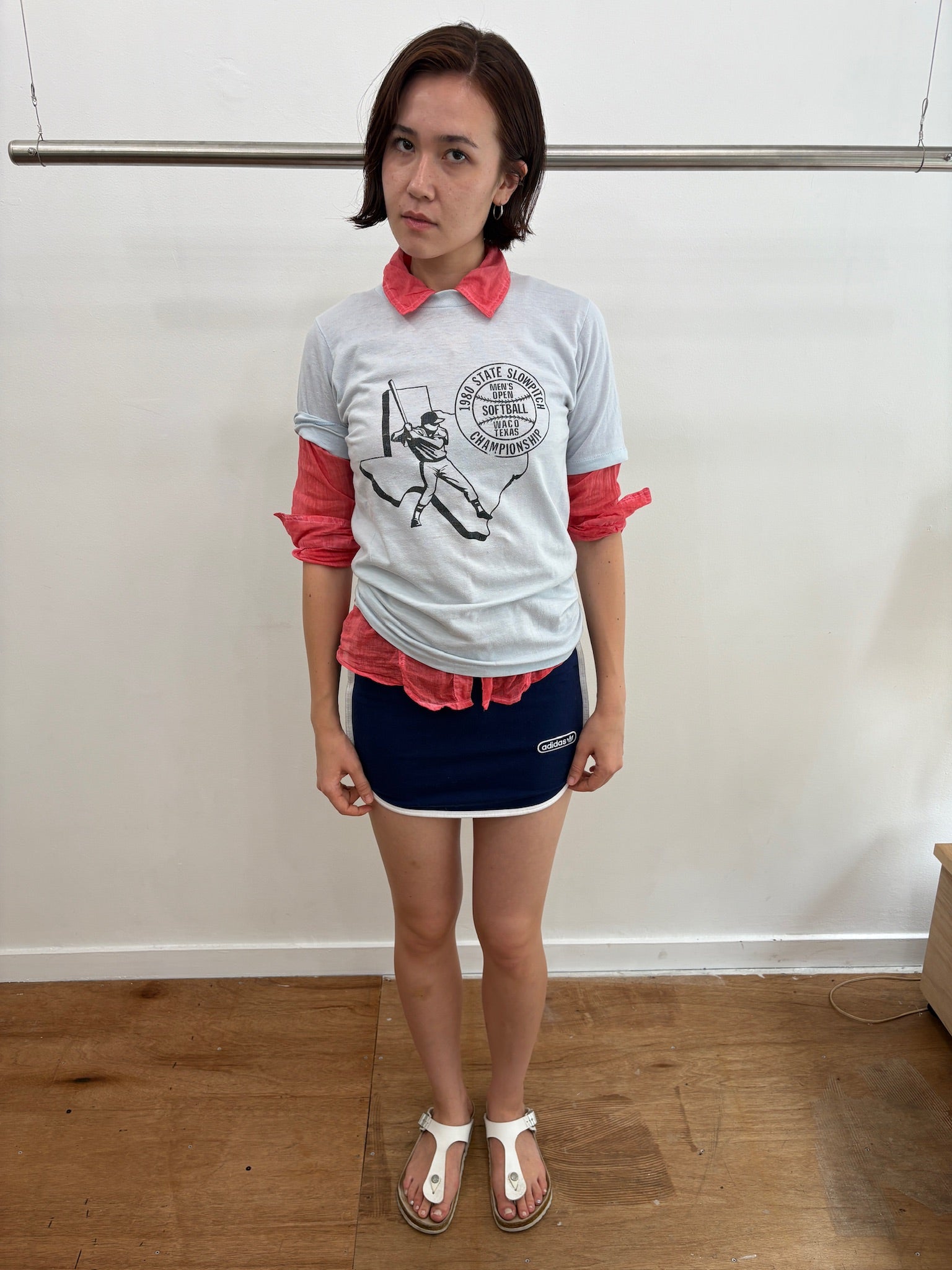 sky blue tee