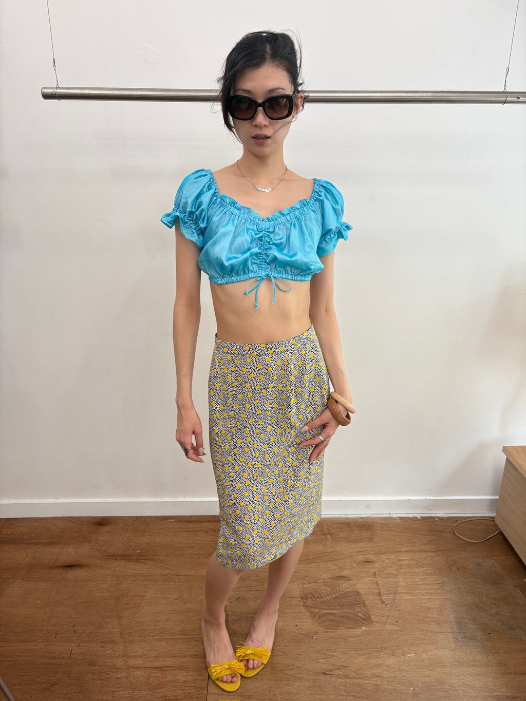 skyblue blouse