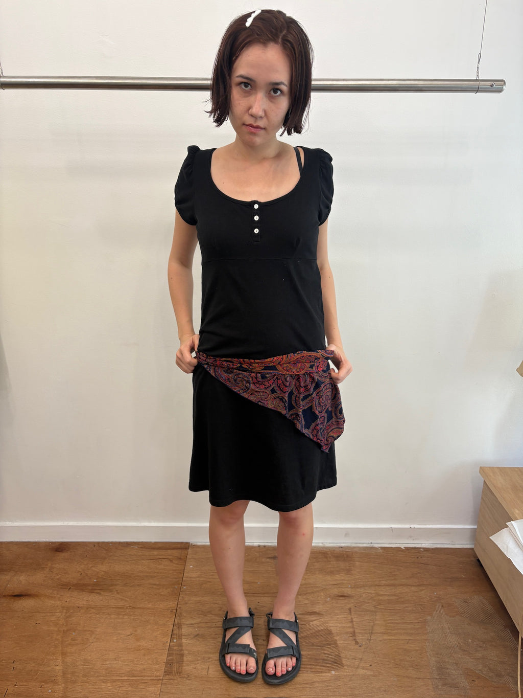agnès b puff sleeve dress