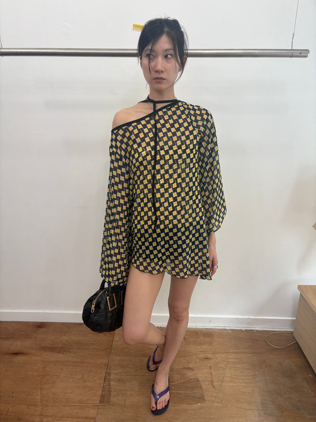geometric pattern tunic