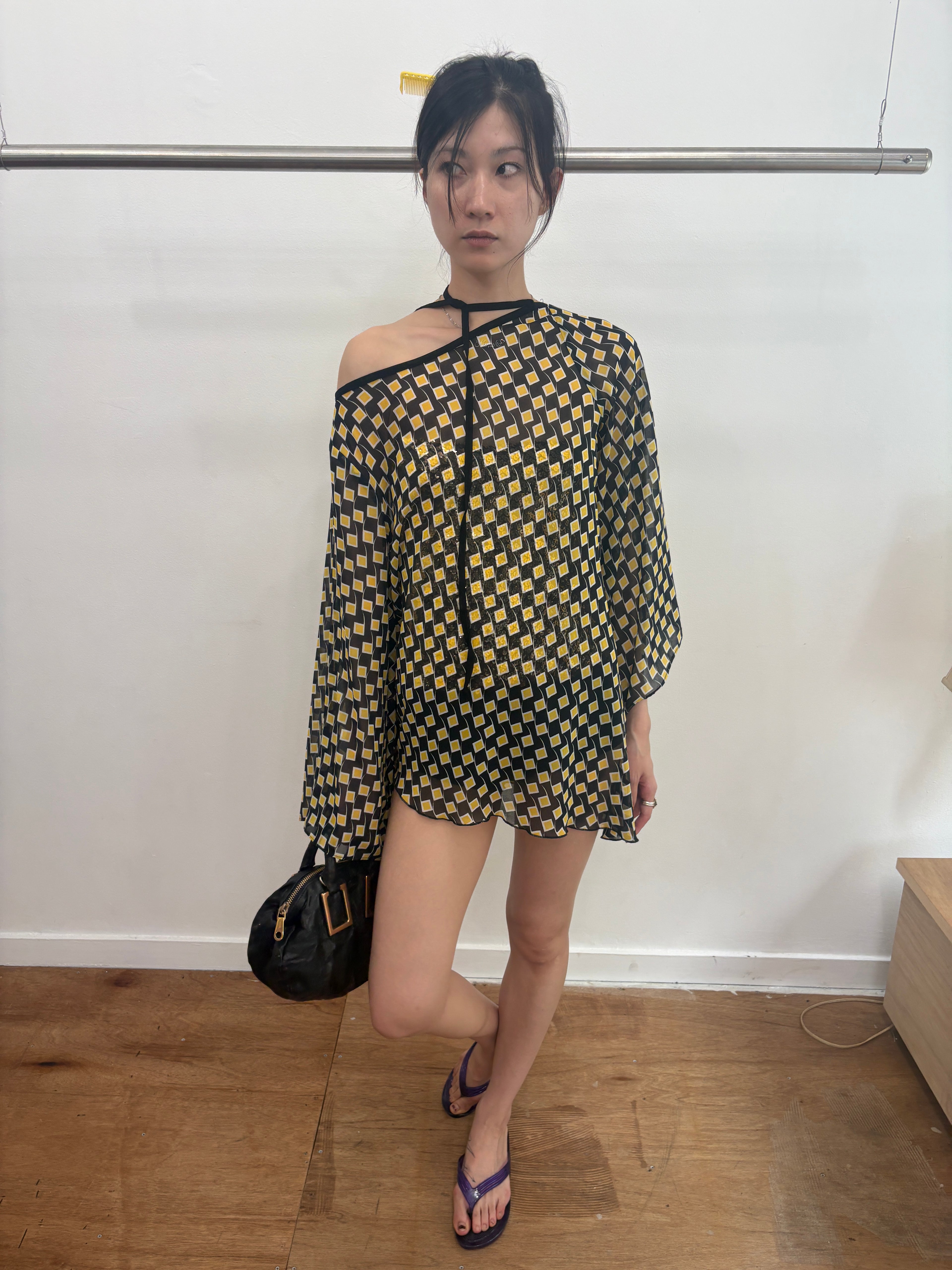 geometric pattern tunic