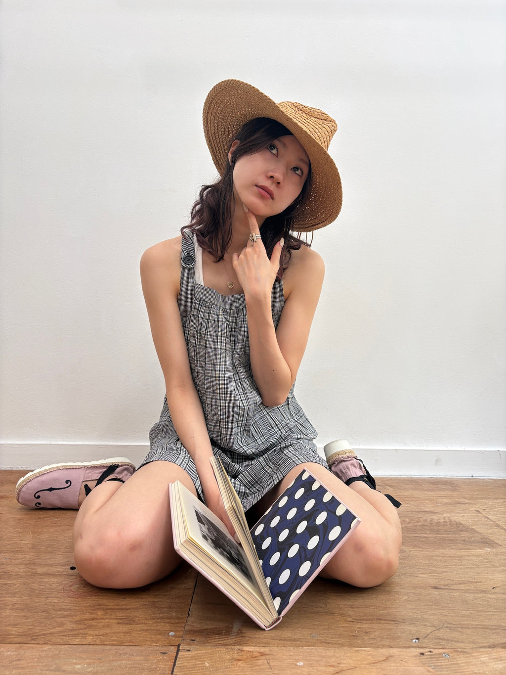 gingham check dress
