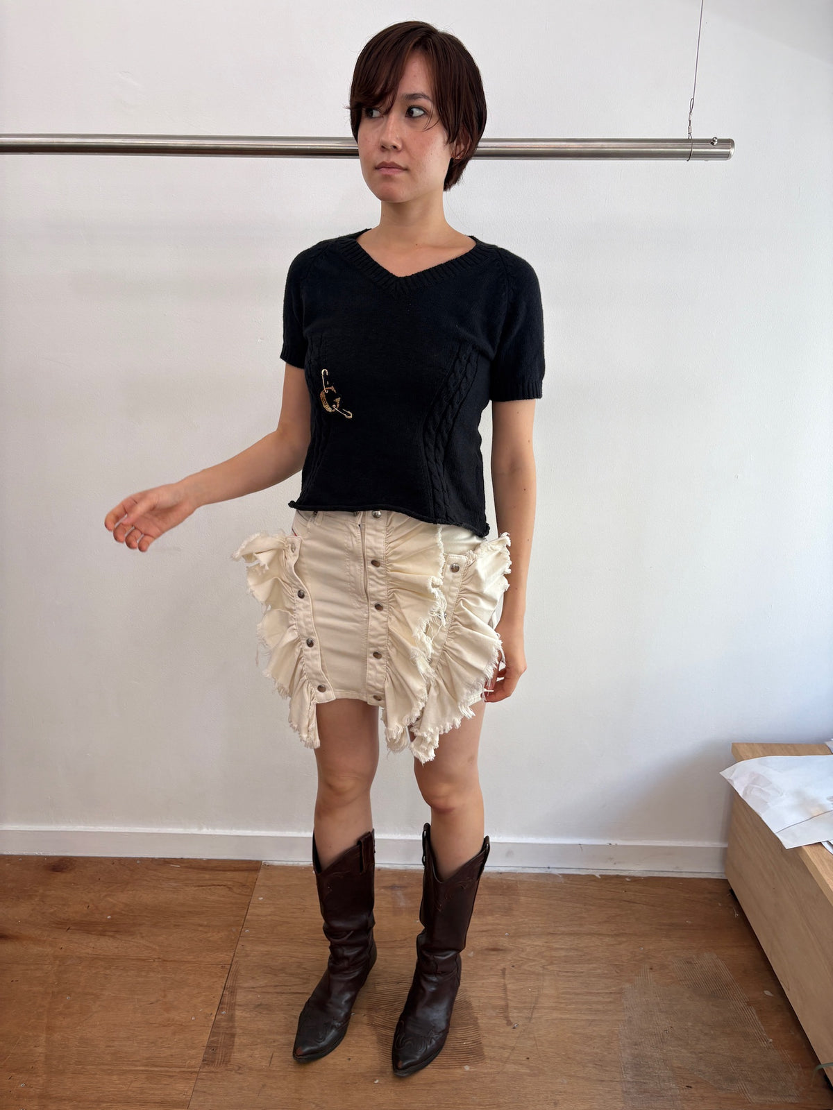 Diesel frill skirt