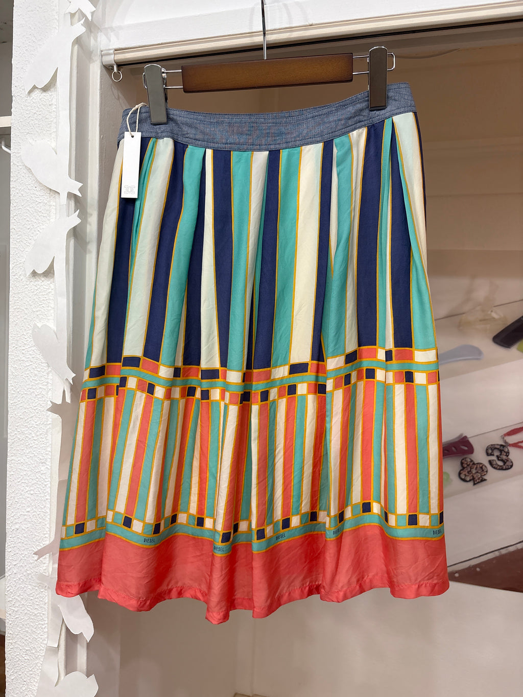 diesel stripe skirt