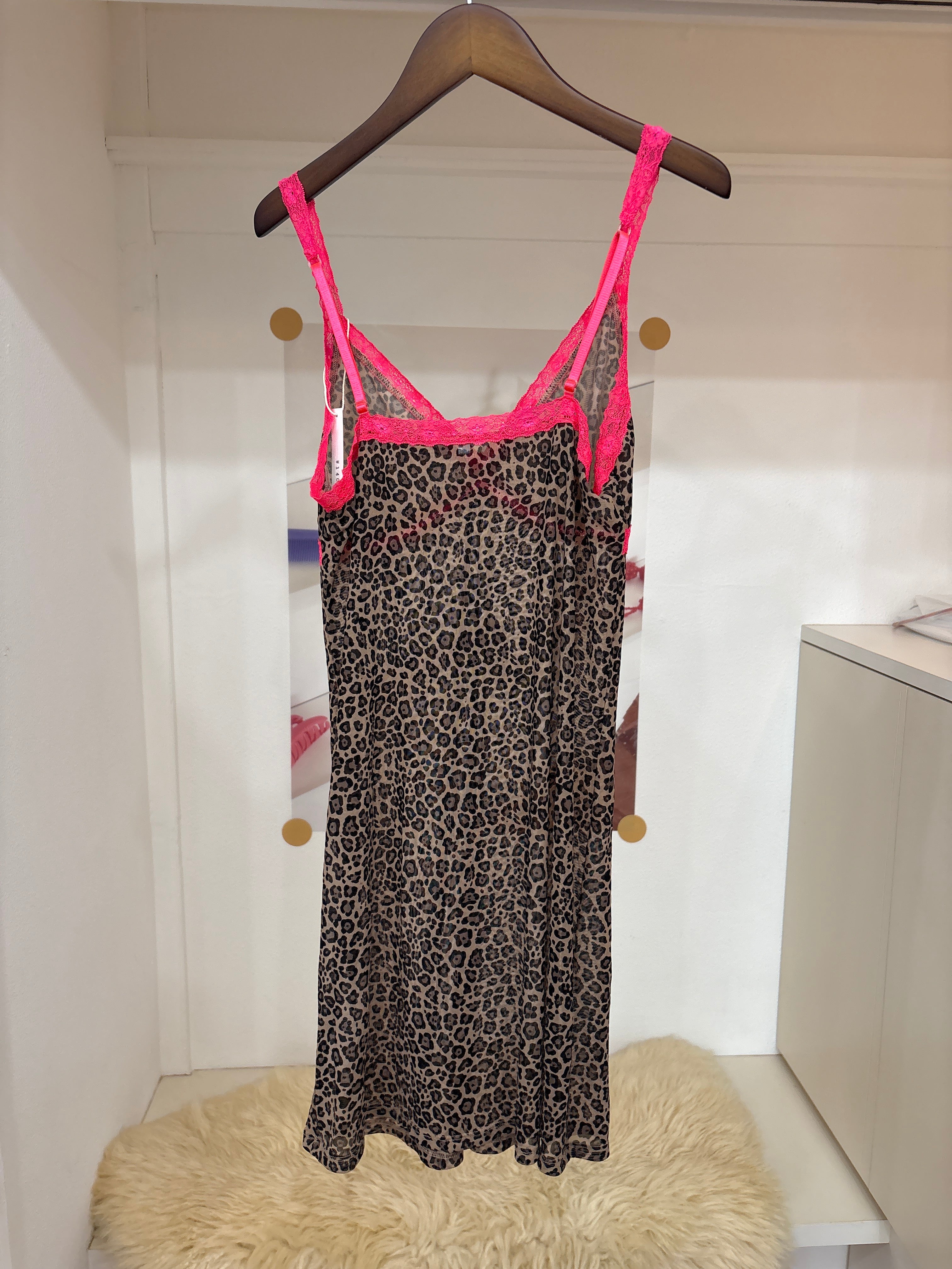 leopard cami dress