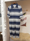 geometric pattern dress