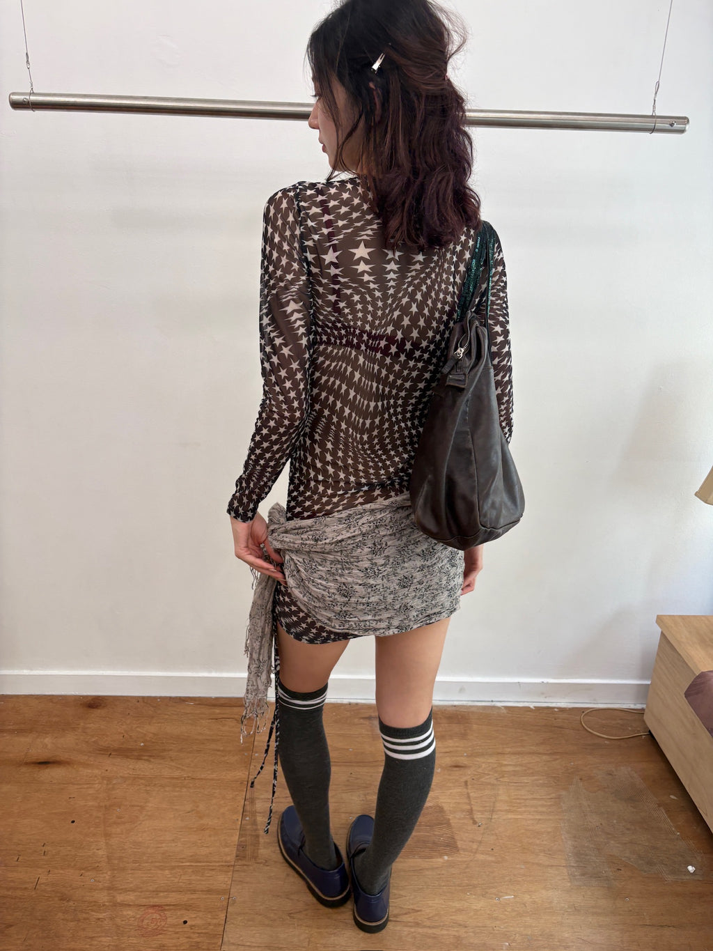star sheer dress