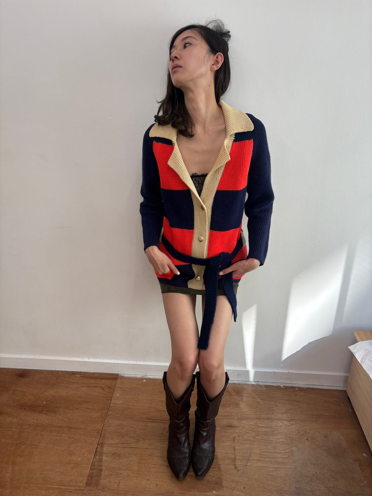border knit jacket
