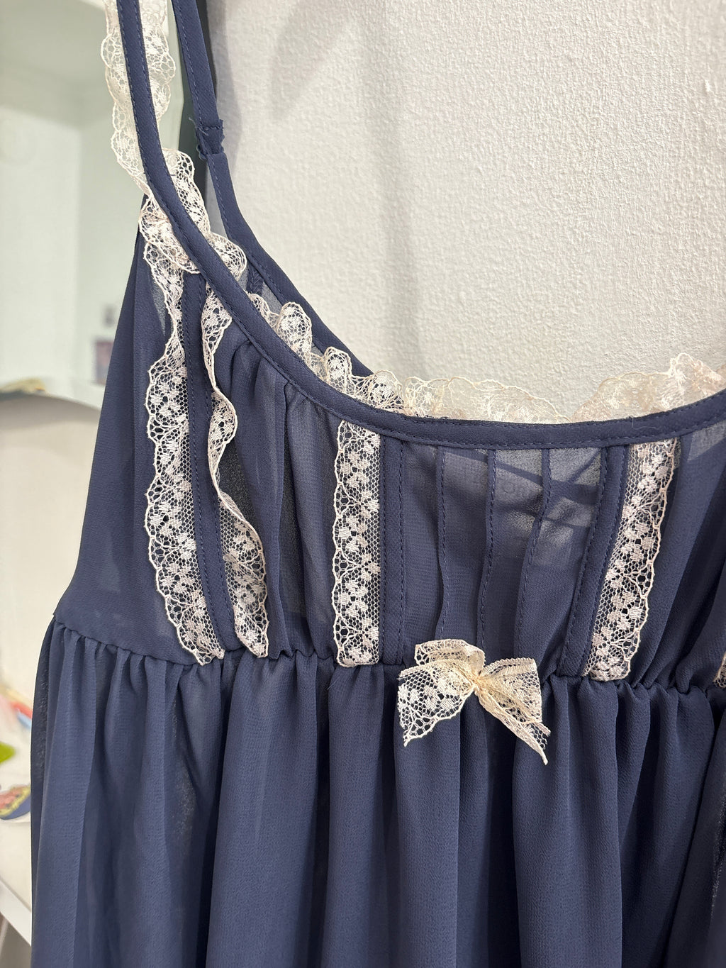victoria's secret navy frill cami
