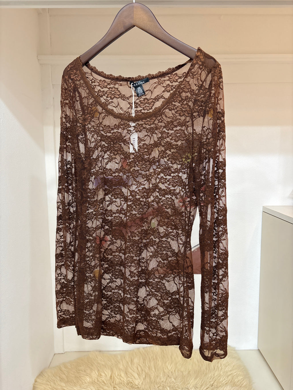 brown lace top