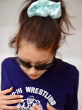 Selfcare × Swen Sewn  collaboration scrunchie blue
