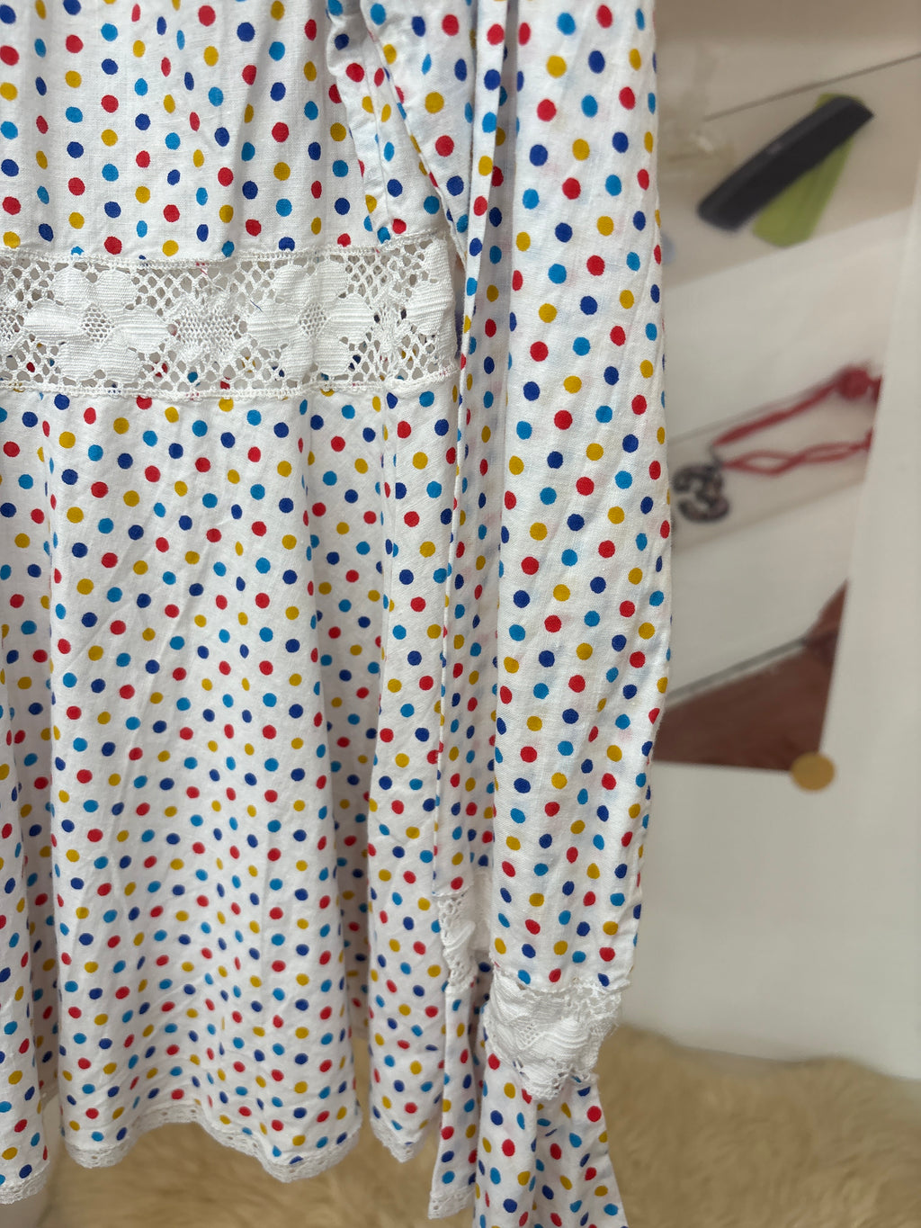 colorful dot shirt