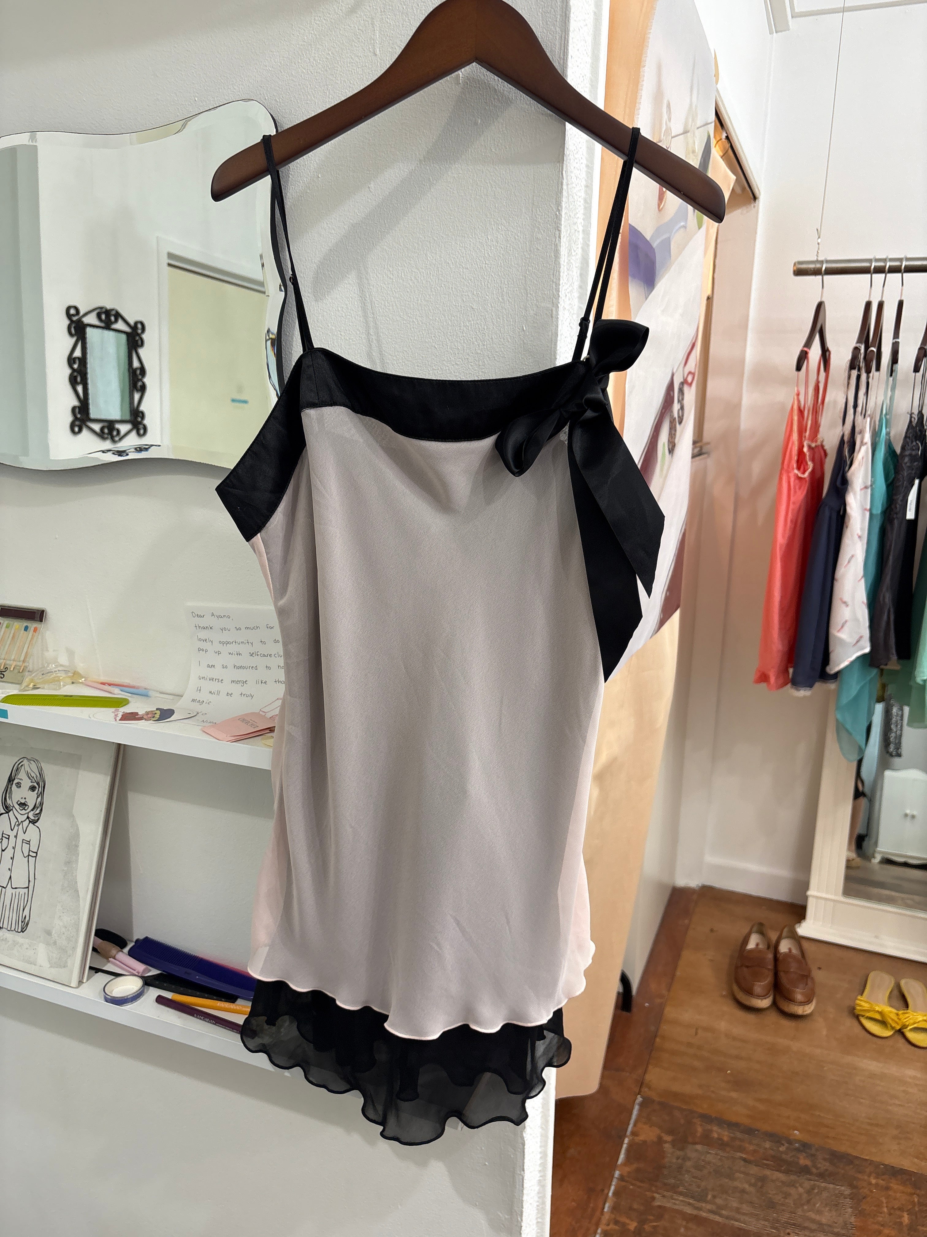 ribbon cami dress