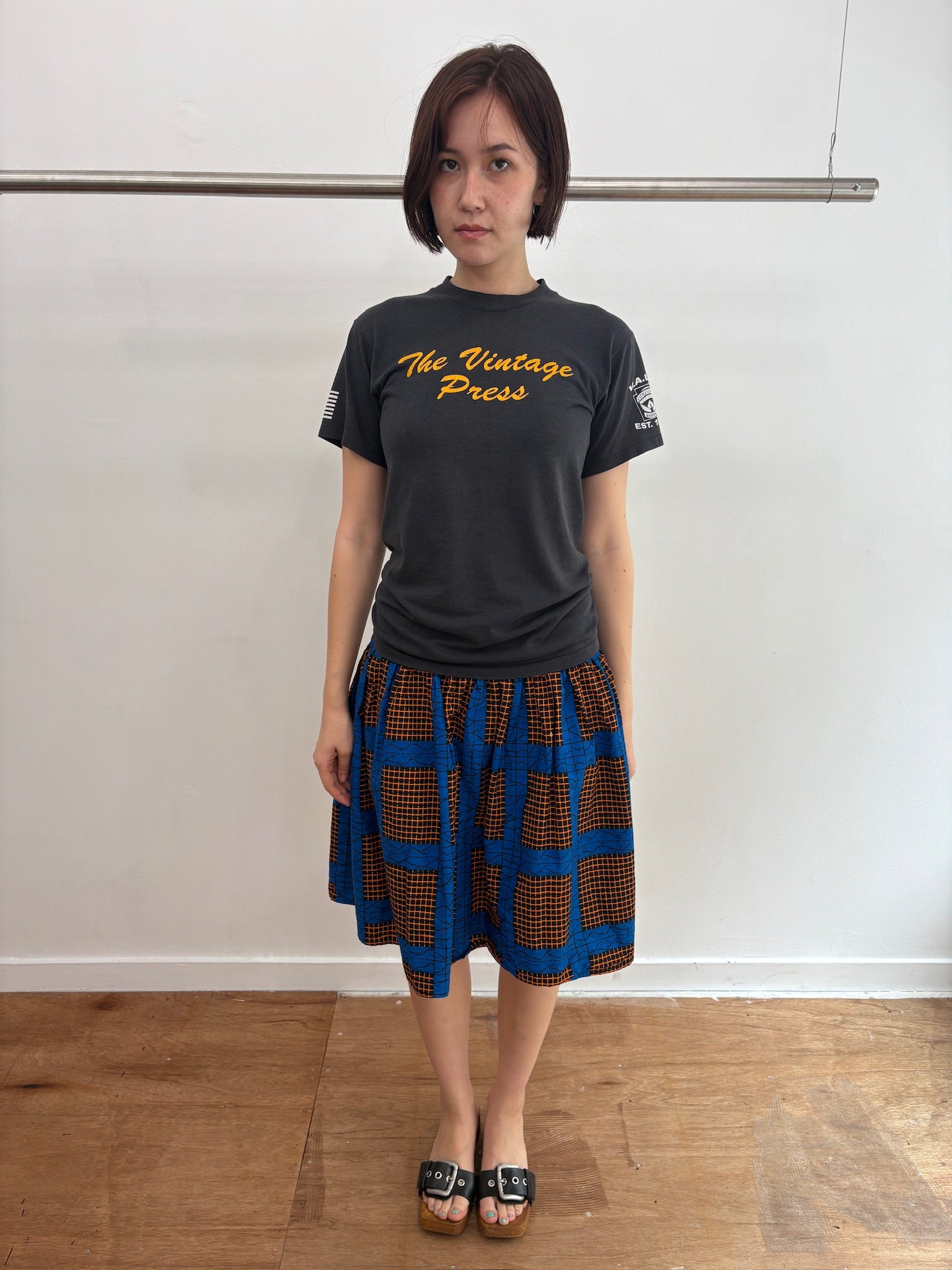 Mosaic pattern skirt