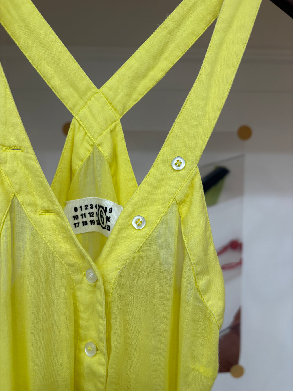 maison margiela kokonoe yellow dress
