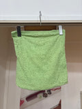 lace design mint baretop
