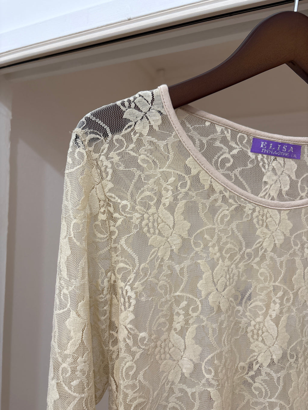 ivory lace top