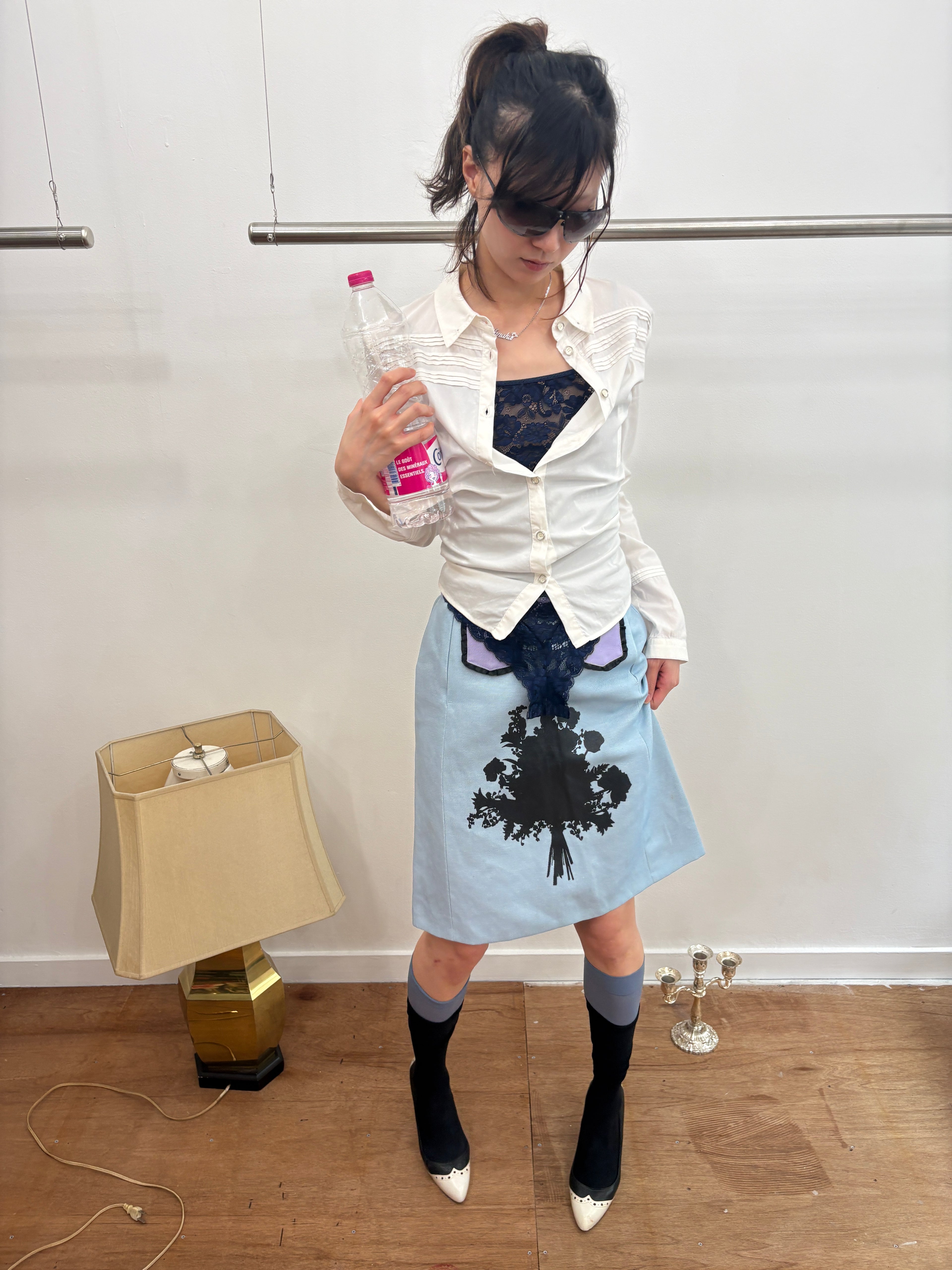 viktor&rolf print skirt