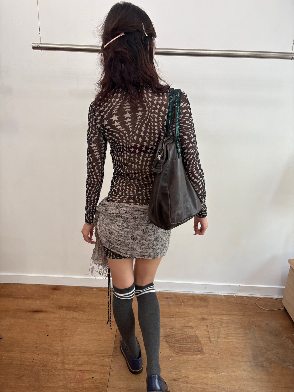 star sheer dress