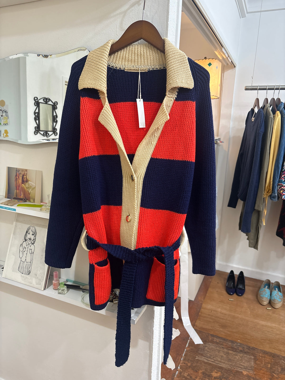 border knit jacket