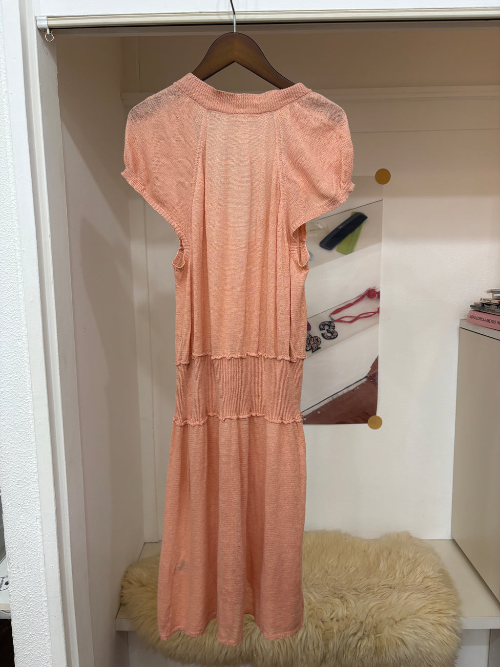 pink knit dress