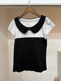 ribbon collar top