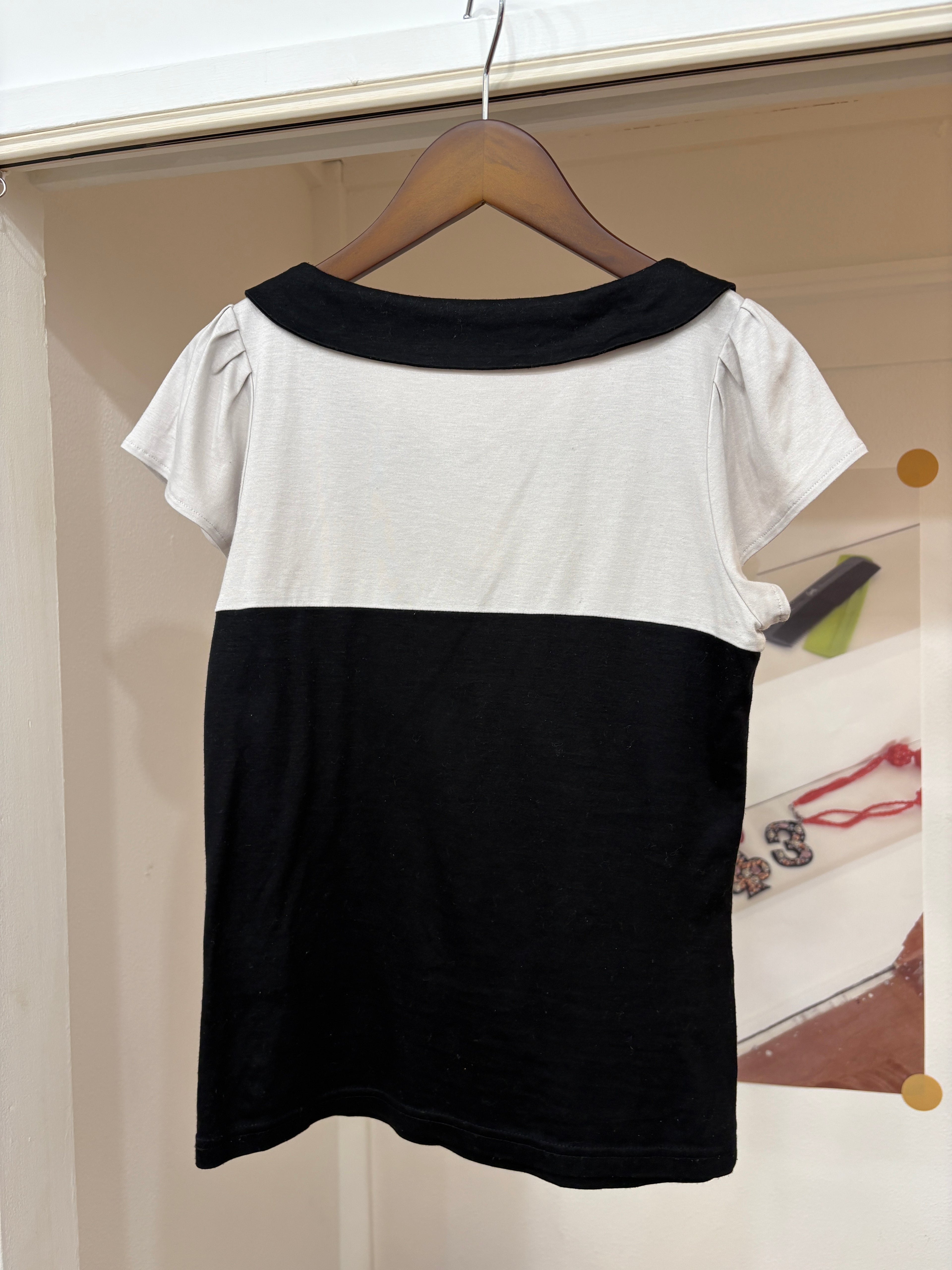 ribbon collar top