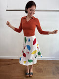 Agnes B. Japanese pattern skirt