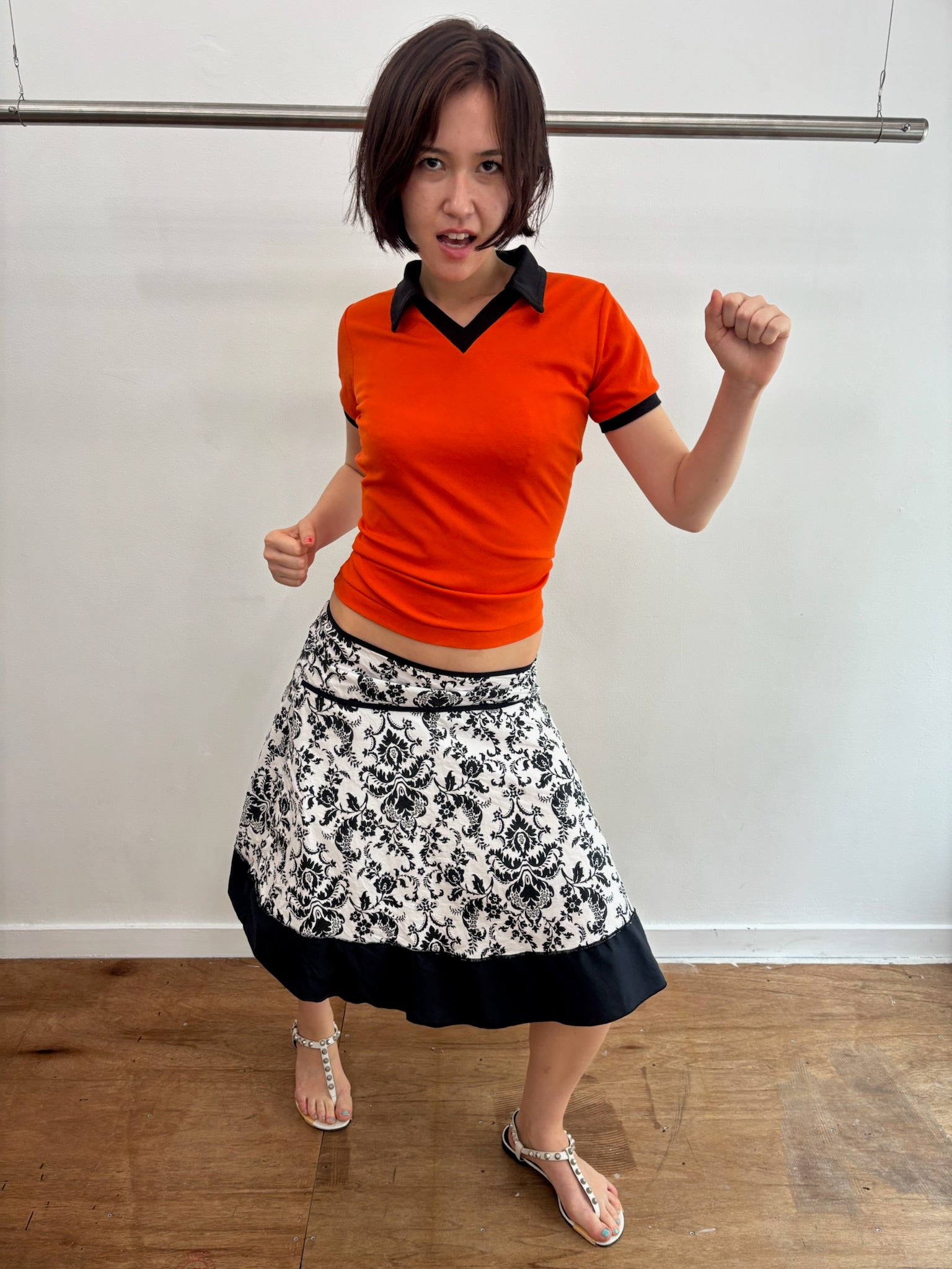 70〜80s Orange Skipper top