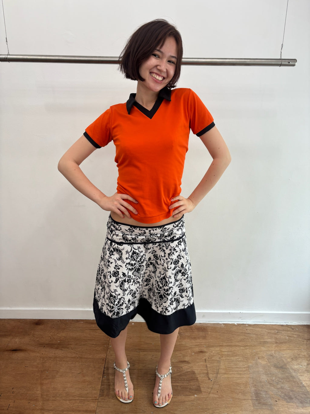 70〜80s Orange Skipper top